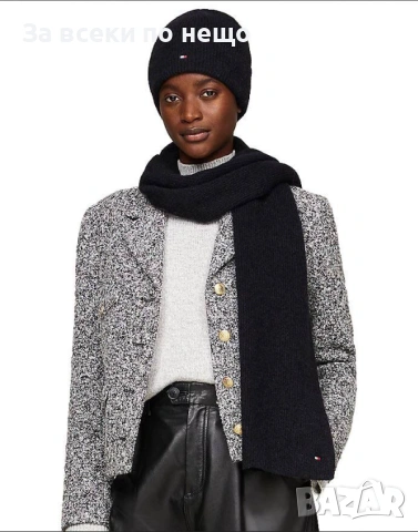 Tommy Hilfiger Комплект Зимен Шал И Зимна Шапка - Налични Различни Цветове Код SK429, снимка 5 - Шалове - 53027567