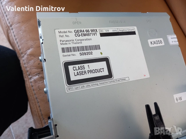 CD радио плейър за Mazda 6 авторадио, снимка 4 - Радиокасетофони, транзистори - 54225061