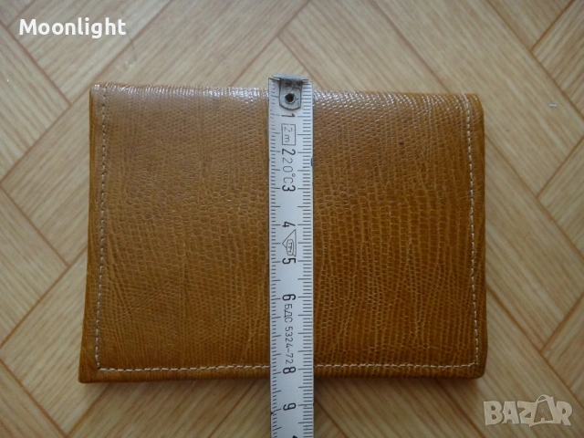 Нов кожен портфейл от едно време, естествена кожа портмоне, соц, ретро, винтидж, старинен, снимка 9 - Портфейли, портмонета - 53134800