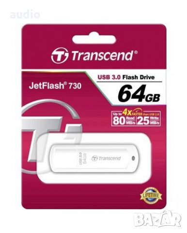 USB Флаш памет Transcend - JETFLASH 730, 64 GB, снимка 1 - USB Flash памети - 29810973