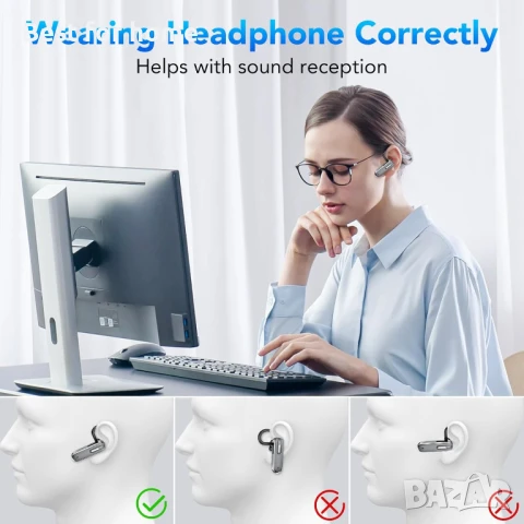 IKG Bluetooth V5.3 слушалки, снимка 2 - Bluetooth слушалки - 51122983