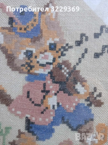 Гоблен котка, снимка 3 - Гоблени - 51762647