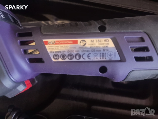 SPARKY M 18Li HD акумулаторна ъглошлифовъчна машина, снимка 6 - Други инструменти - 51807670