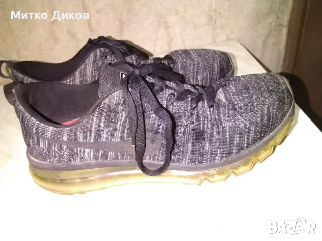 Маратонки маркови на Найк Nike FLYknit Max UK 8.5  US 9.5 селка 275мм №43т, снимка 5 - Маратонки - 50024582