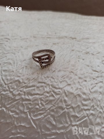 Сребърен пръстен, снимка 4 - Пръстени - 18229558