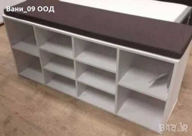 Голям шкаф за обувки с пейка и възглавница за лесно обуване!, снимка 4 - Шкафове - 30967391