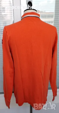 NAPAPIJRI Mens Graphic Long Sleeve Casual Polo Shirt Size L, снимка 12 - Блузи - 47651629