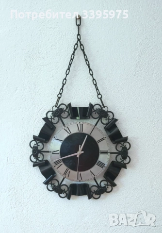 Стенен часовник Schatz Elexacta (Западна Германия, 1955 г.), снимка 6 - Стенни часовници - 51807117