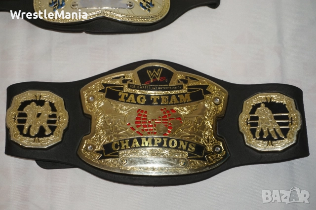 Кеч Титли Wrestling Belts Tag Team Champions/United States Champion/Hardcore Championship, снимка 7 - Колекции - 51855977