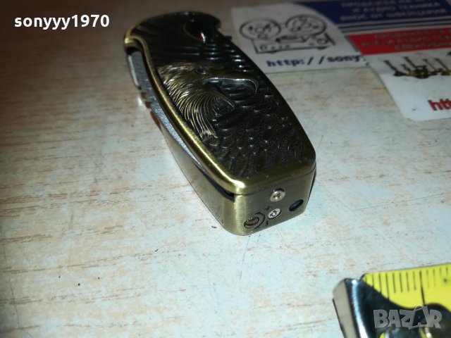 метална запалка с нож и орел 1011202028, снимка 11 - Ресийвъри, усилватели, смесителни пултове - 30744315