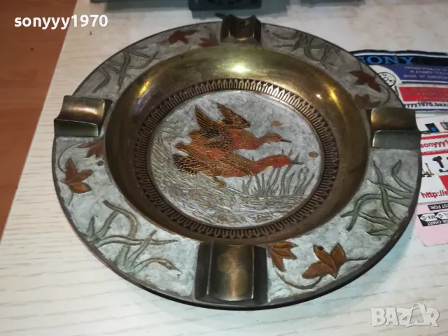 INDIA-ГОЛЯМ ПУРАДЖИИСКИ ПЕПЕЛНИК ОТ ФРАНЦИЯ 21СМ 2812241934, снимка 2 - Антикварни и старинни предмети - 48483196