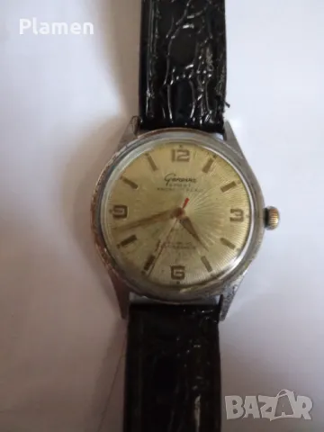 Мъжки ръчен часовник Женева Спорт с кожена каишка, снимка 1