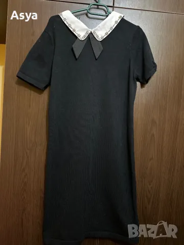 Черна рокля , снимка 3 - Рокли - 48092178