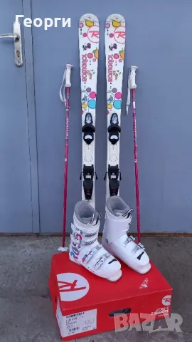Детски комплект скиRossignol-130см.+обувки Rossignol-23