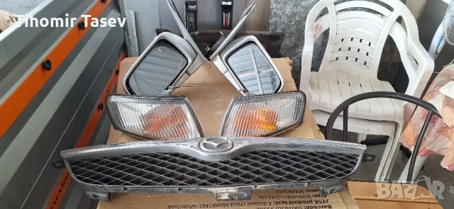 Mazda 626 на части огледала, предни мигачи и решетка, снимка 2 - Части - 49735003