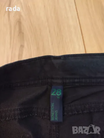Черен панталон Benetton , снимка 3 - Панталони - 47261290