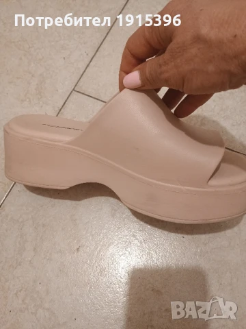 Дамски чехли на платформа 