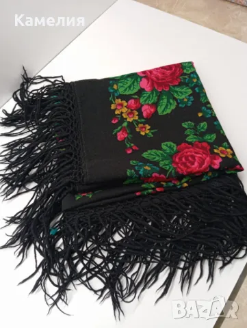 Руски шал , снимка 3 - Шалове - 49481389
