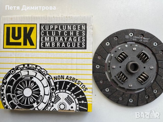 Феродов диск за съединител LUK за VW GOLF ll/JETTA ll 1,6 D, снимка 2 - Части - 38216766