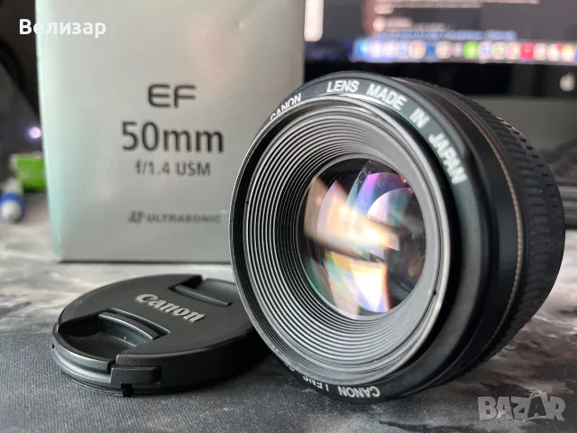 Обектив CANON EF-50mm 1.4 USM  ultrasonic, снимка 2 - Обективи и филтри - 56126700