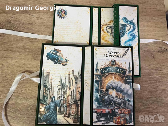 ръчно изработена картичка с шоколад, снимка 9 - Декорация за дома - 52753165