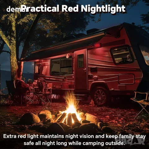 Obeaming LED осветление за веранда на RV с превключвател 2CCT, 12V, 2 броя, снимка 3 - Аксесоари и консумативи - 48992241