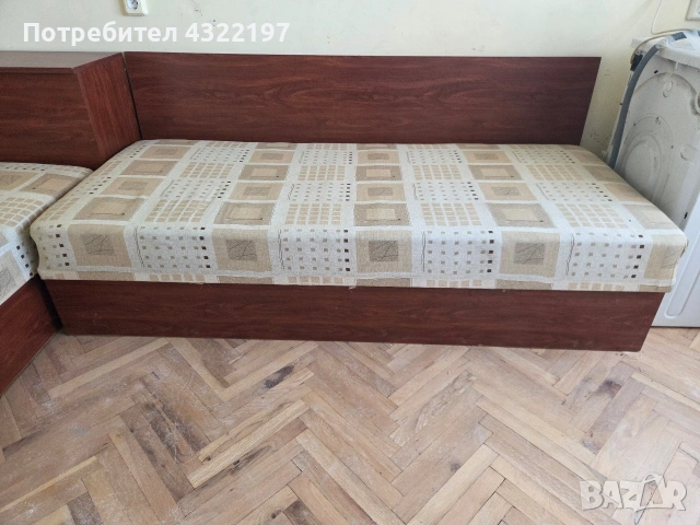 Комплект ъглови легла с матраци и ракла, снимка 2 - Спални и легла - 54081489