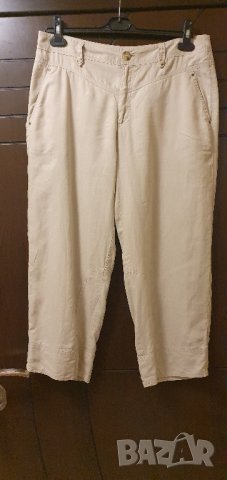 Качествен дамски панталон лен,ХЛ, снимка 2 - Панталони - 42198774