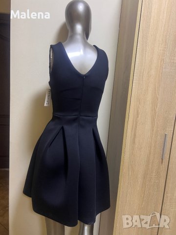 Дамска неопренова рокля в черен цвят !, снимка 6 - Рокли - 42164618