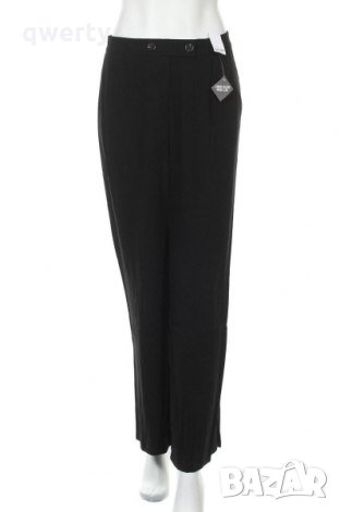 Голям черен дамски панталон EVANS с широк крачол, снимка 1 - Панталони - 33738185