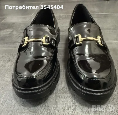 Дамски обувки лоуфъри, използвани веднъж, снимка 3 - Дамски ежедневни обувки - 56108068