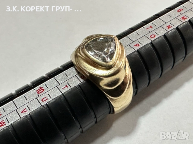 Златен пръстен 14к, 7,87гр, снимка 4 - Пръстени - 53915259