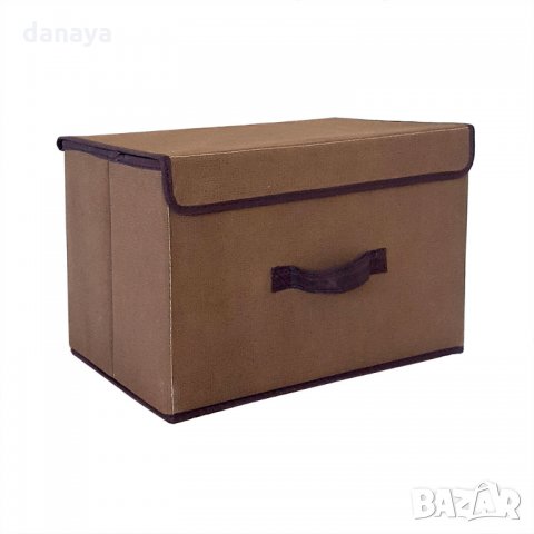 1521 Текстилна сгъваема кутия за съхранение органайзер за гардероб, снимка 3 - Органайзери - 29132762