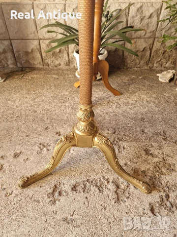 Страхотна антикварна белгийска бронзова подова закачалка , снимка 8 - Антикварни и старинни предмети - 50687326