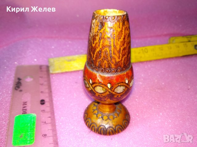 МНОГО КРАСИВА СТАРА ДЪРВЕНА ПИРОГРАФИРАНА МИНИАТЮРА За ЕТНО ИНТЕРИОР КОЛЕКЦИЯ 42847, снимка 2 - Колекции - 44155810