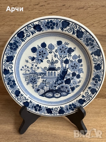Винтидж чинии за стена -Delft, снимка 2 - Антикварни и старинни предмети - 56480259