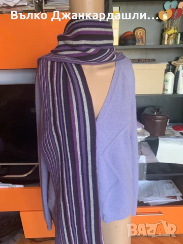 Зимен шал вълна Tommy Hilfiger, снимка 8 - Шалове - 53231213