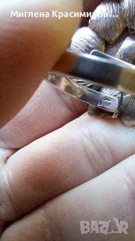 сребърен пръстен, снимка 2 - Пръстени - 49604426