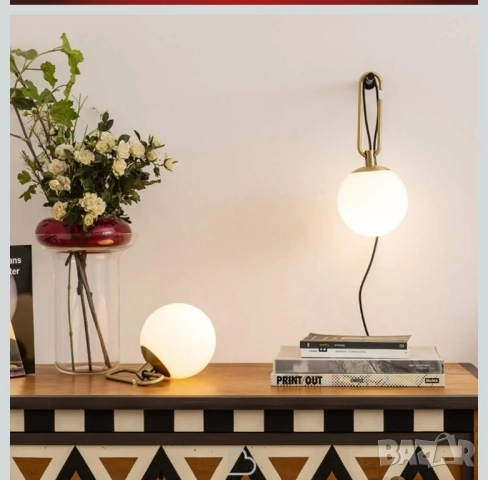 ПРОМО ! Комплект 2 броя LED модерни акумулаторни лампи за стена !, снимка 2 - Лампи за стена - 52215445