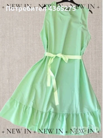 Нов модел летни рокли с коланче 💕S M L XL ☺️Най-ниска цена 🍀дължина до коляното-100см.✅26лв, снимка 3 - Рокли - 50454688