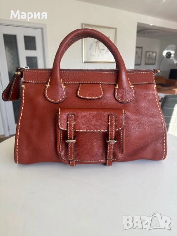 Дамска чанта от естествена мека кожа “Chloe“Нова
