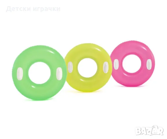 Детски надуваем пояс INTEX, 76 см, PVC, 3 цвята, за деца над 8 г