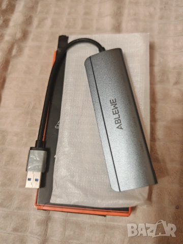 USB 3.0 хъб 4 порта ABLEWE – нов, снимка 3 - Друга електроника - 53906497