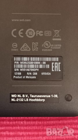 Преносим външен твърд диск WD 1TB Elements. , снимка 4 - Твърди дискове - 42652111