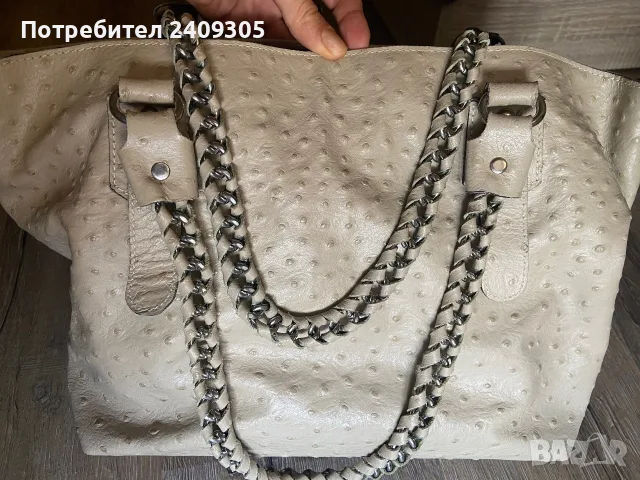 Дамска чанта genuine leather made in Italy 