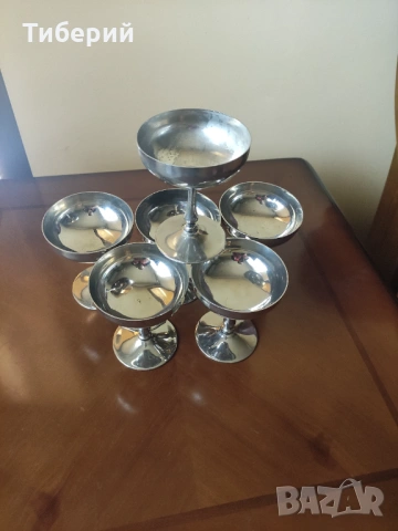Посребрени чаши за вино , снимка 9 - Чаши - 52174461