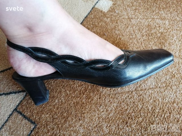 Сандали Vero Cuoio черни , снимка 3 - Дамски елегантни обувки - 37476575