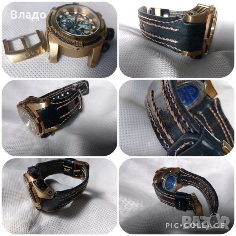 Изработка на кожена каишка по поръчка.seiko, orient, police, diesel, Tissot, citizen , снимка 4 - Каишки за часовници - 51790614