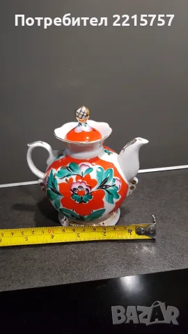 Съветски, миниатюрен  чайник., снимка 3 - Сервизи - 51321590