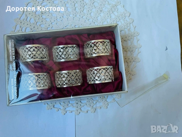 Красиви посребрени пръстени от Англия, снимка 6 - Антикварни и старинни предмети - 53895628